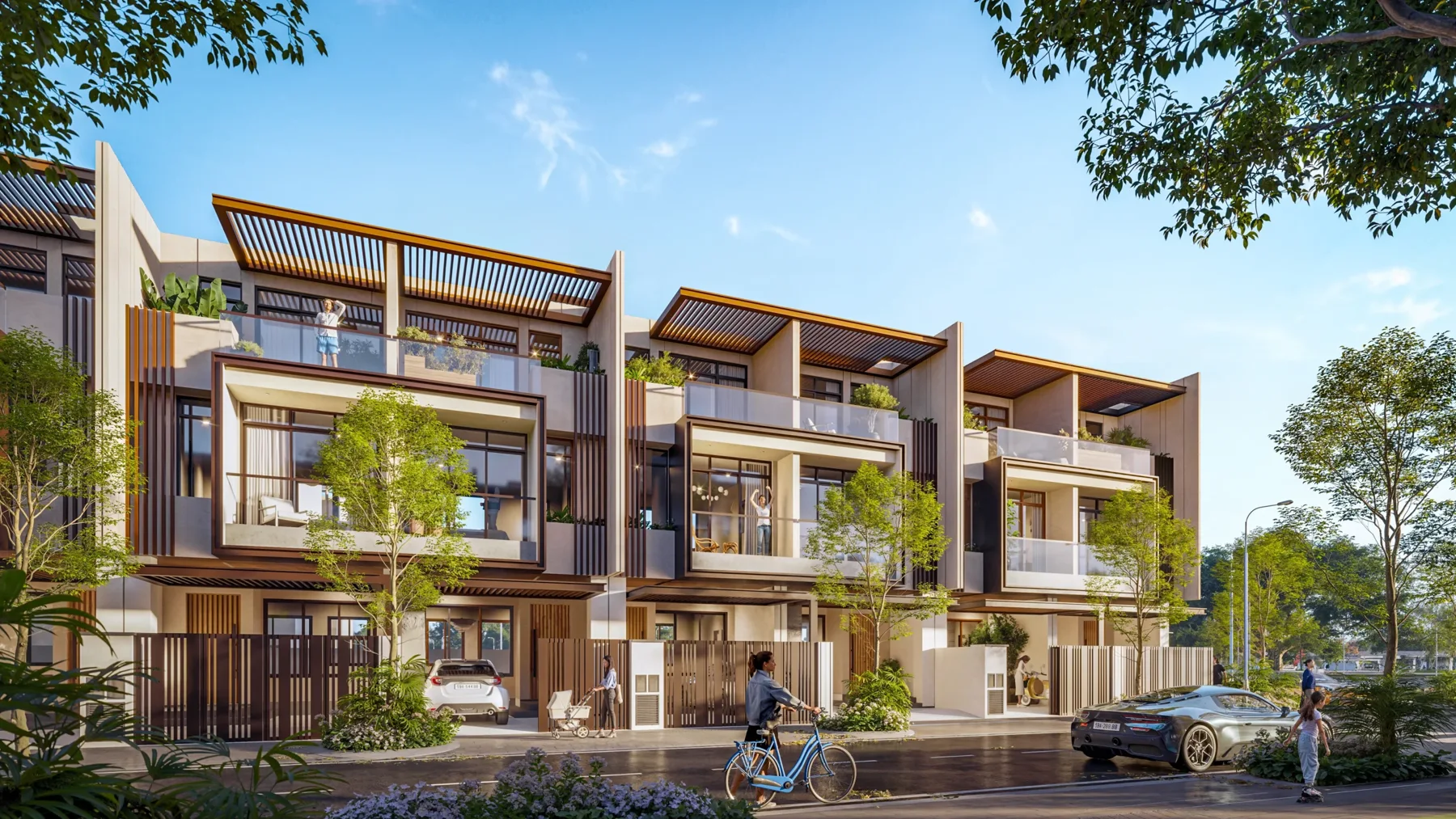 Phối cảnh nhà phố One Era — nguồn Kim Oanh Group