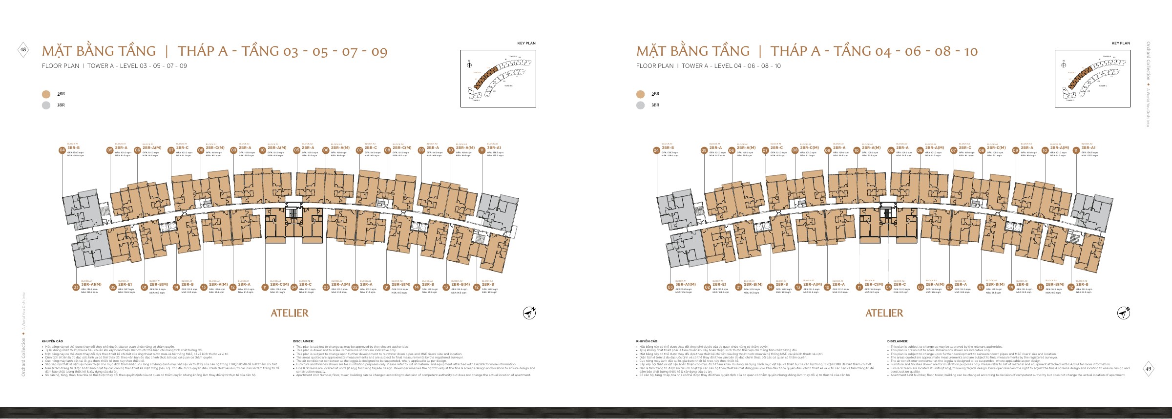 Mặt bằng Tháp A