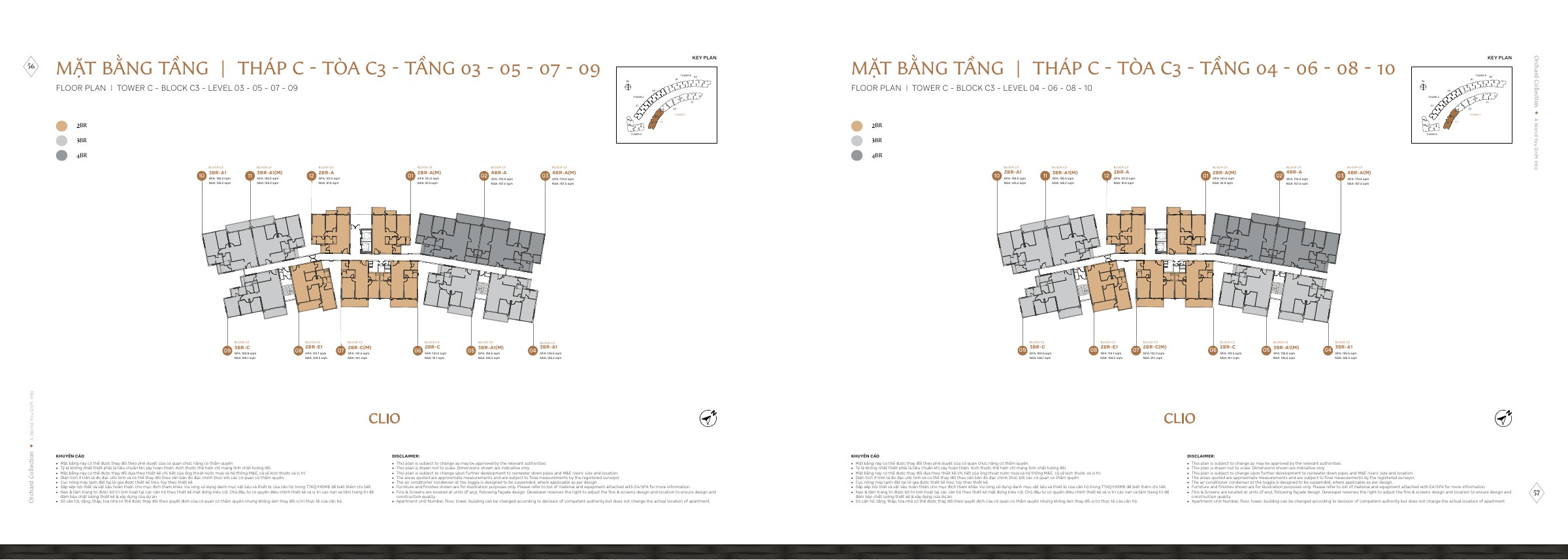 Mặt bằng Tháp C – C3