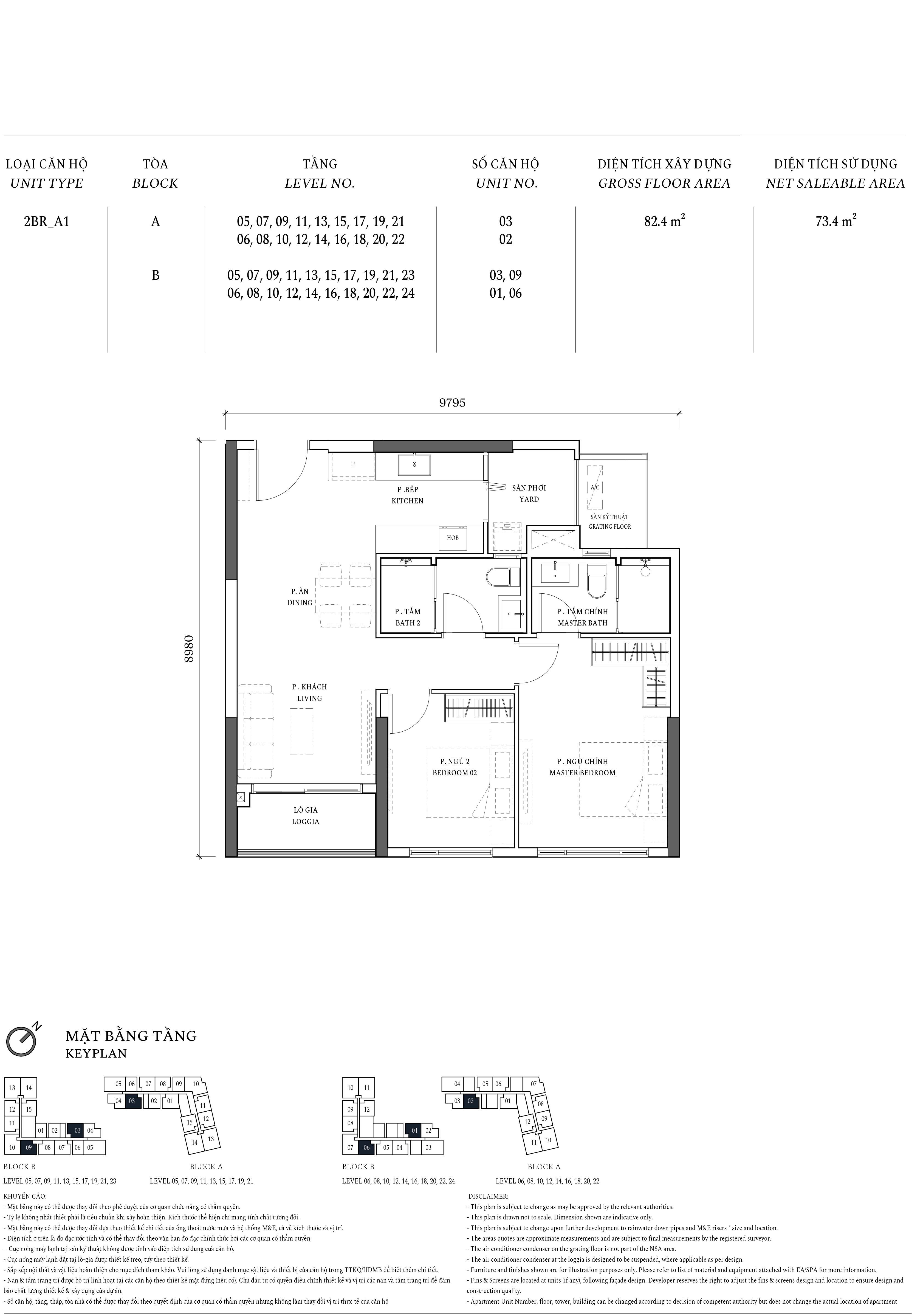 Thiết kế 2BR A1