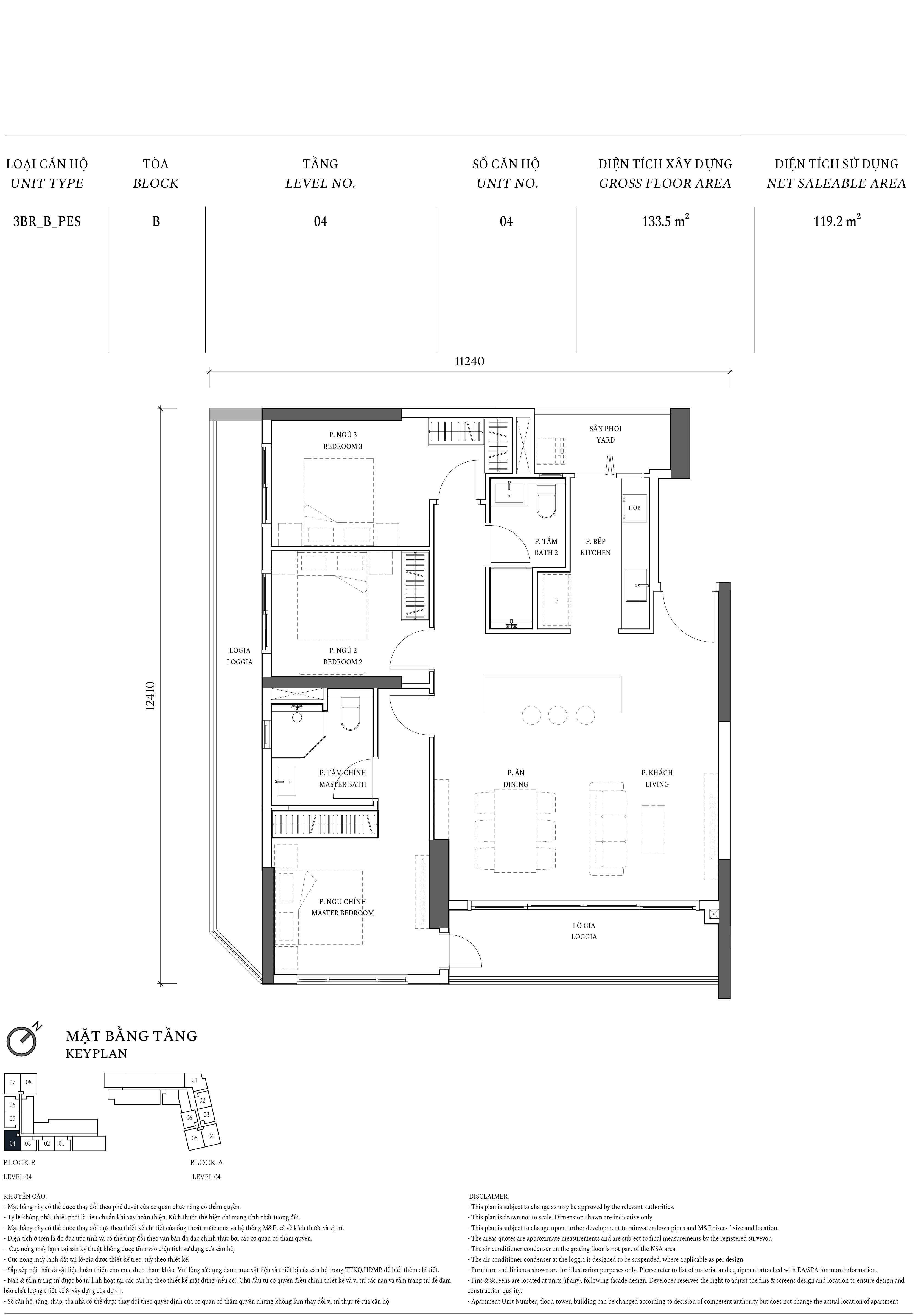 Thiết kế 3BR BPES