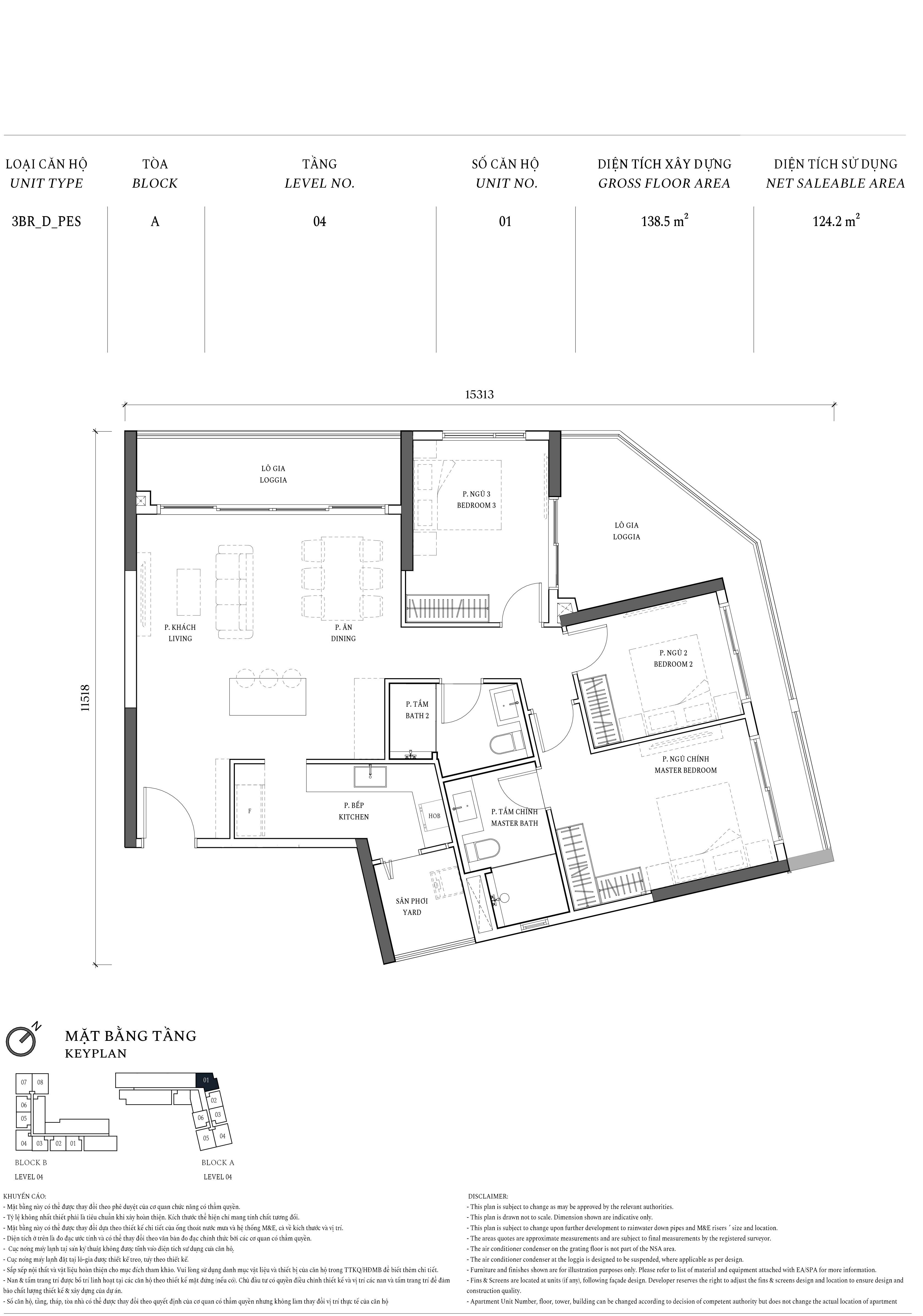 Thiết kế 3BR DPES
