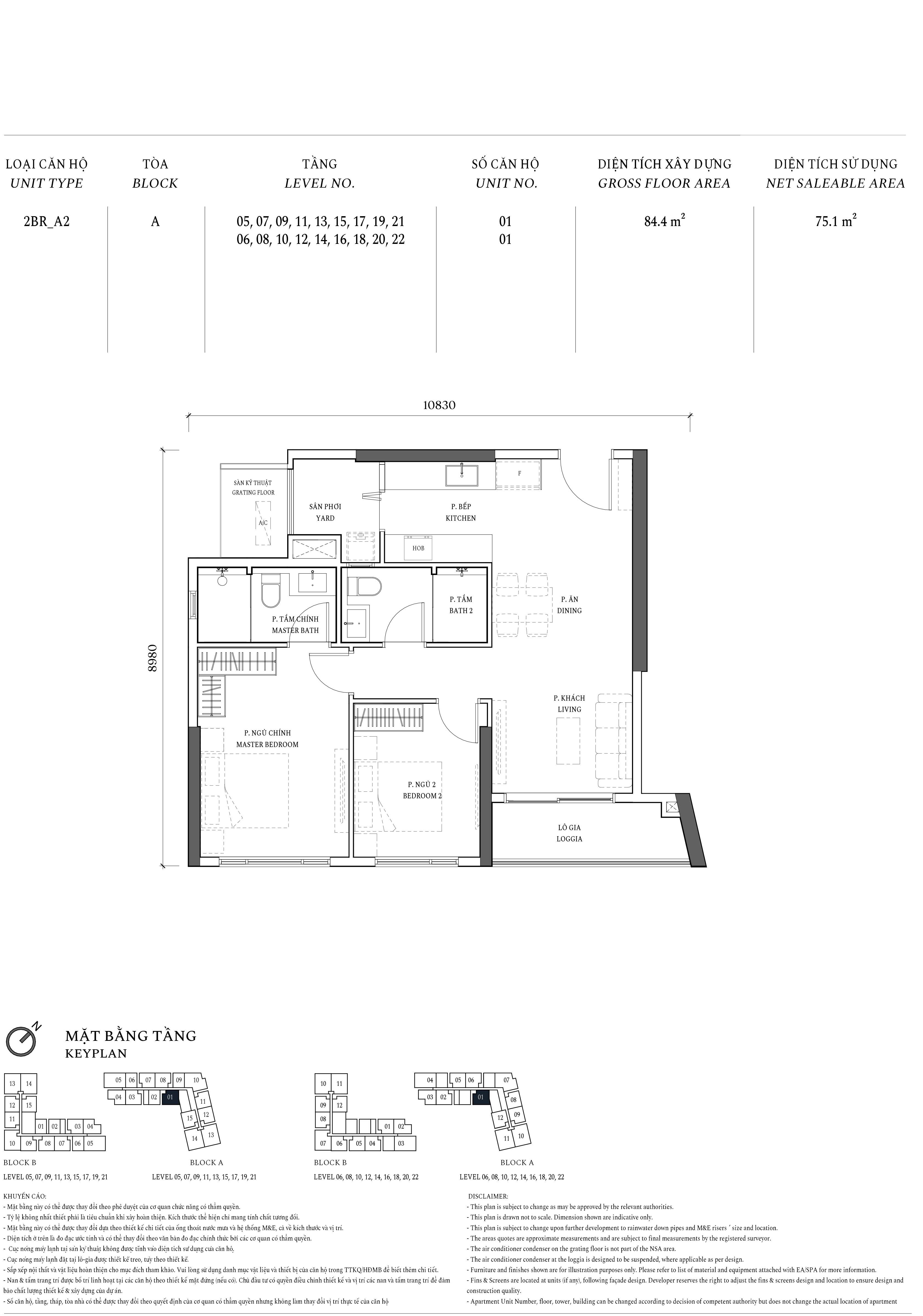 Thiết kế 2BR A2