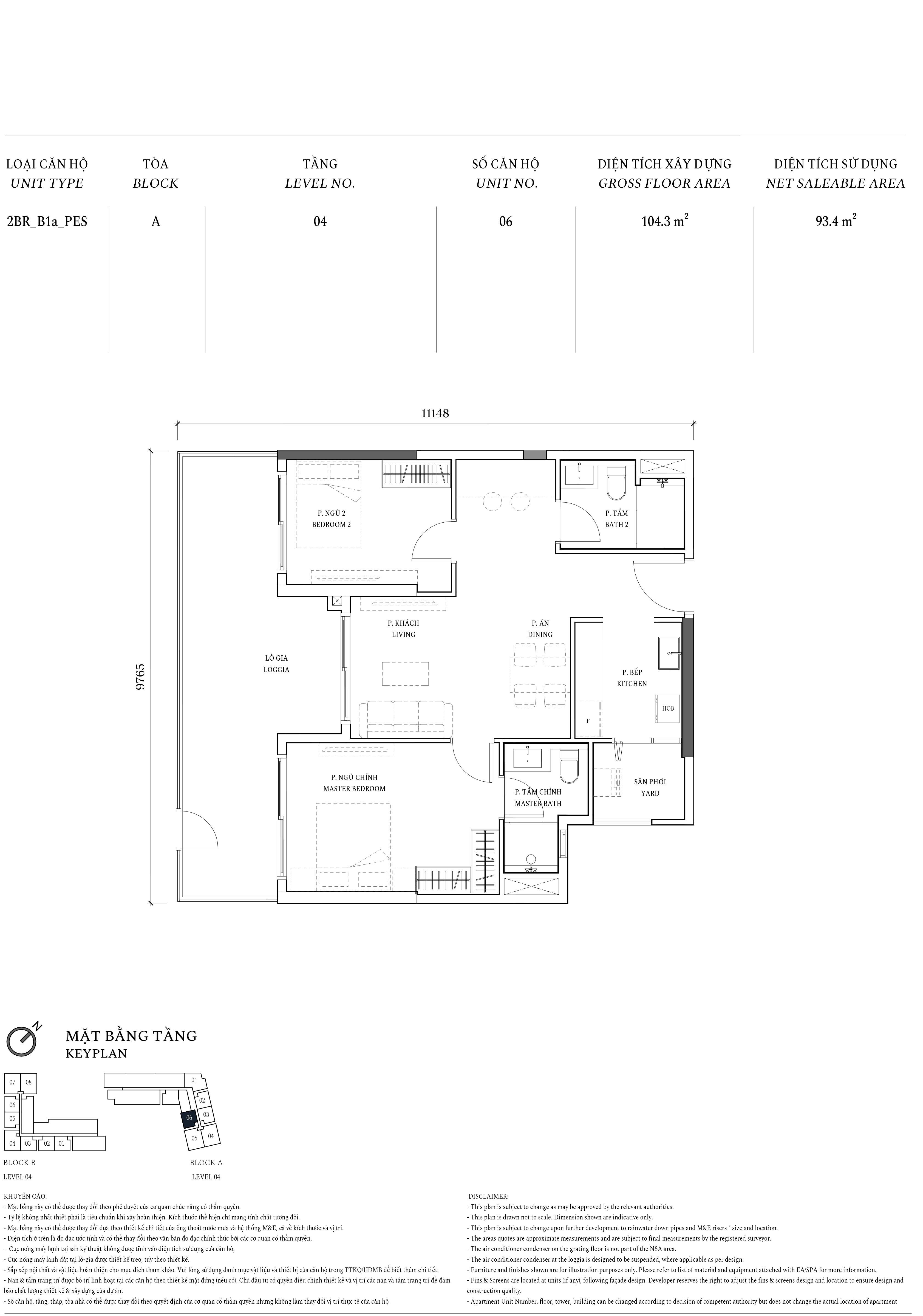 Thiết kế 2BR B1aPES