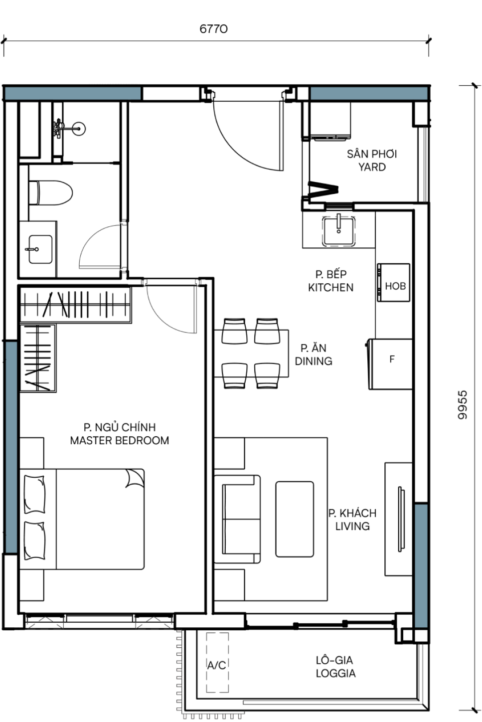 Mặt bằng unit plan