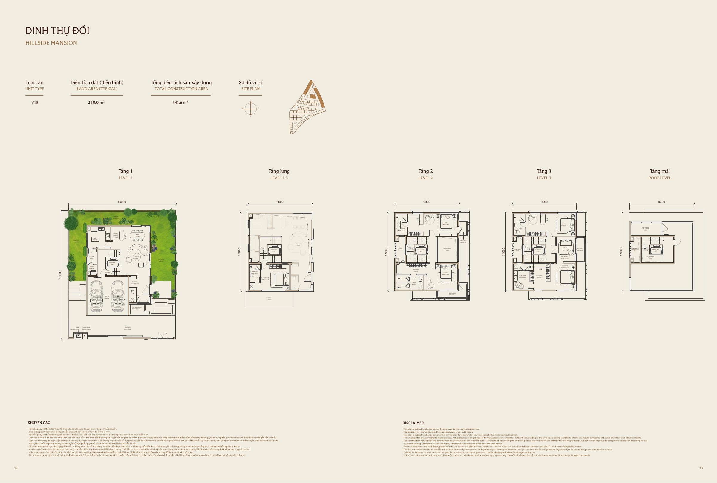 Thiết kế Hillside Mansion – tầng 3 và 4